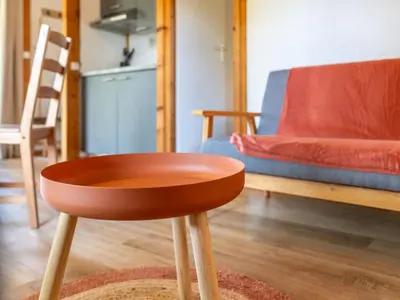 Coin salon dans l'établissement Chalet avec Terrasse à Tréguennec pour 4 personnes - API-1-52-944