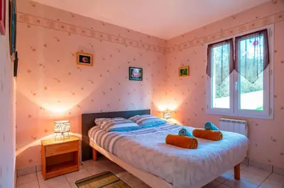 Un ou plusieurs lits dans un hébergement de l'établissement Hortensia 10 - 700 m de la plage