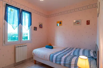 Un ou plusieurs lits dans un hébergement de l'établissement Hortensia 10 - 700 m de la plage
