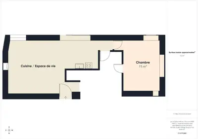 Plan de l'établissement Idéal pour 2 en pleine campagne avec jardin