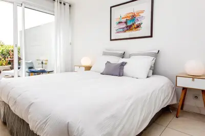 Un ou plusieurs lits dans un hébergement de l'établissement Chambre d'Hôtes de la Grande Greve