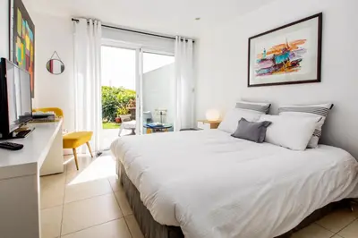 Un ou plusieurs lits dans un hébergement de l'établissement Chambre d'Hôtes de la Grande Greve