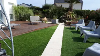 Jardin de l'établissement Chambre d'Hôtes de la Grande Greve