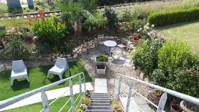 Jardin de l'établissement Chambre d'Hôtes de la Grande Greve