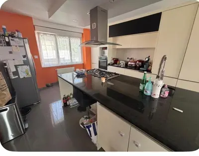 Cuisine ou kitchenette dans l'établissement Chez Soiz