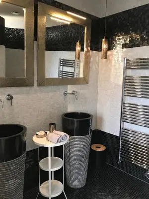 Salle de bains dans l'établissement Un Moment à la Campagne