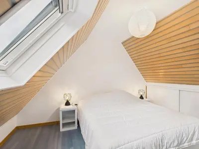 Un ou plusieurs lits dans un hébergement de l'établissement Face à l'océan - Jolie maison pour 4 - Jardin