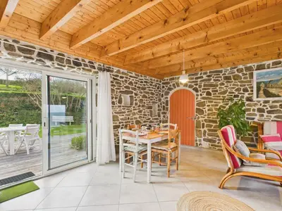 Coin salon dans l'établissement Face à l'océan - Jolie maison pour 4 - Jardin