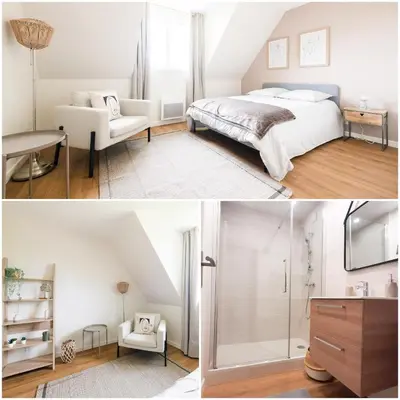 Un ou plusieurs lits dans un hébergement de l'établissement Obama I Chambre privée dans Coliving