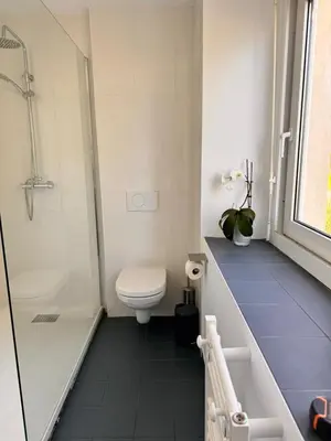 Salle de bains dans l'établissement Maison vue mer avec Jacuzzi Crozon