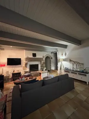 Télévision ou salle de divertissement dans l'établissement PORTSALL - La Demeure de Tréompan