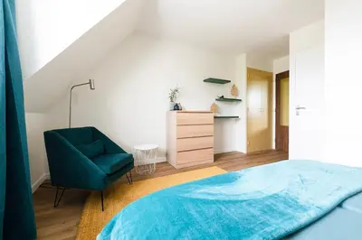 Un ou plusieurs lits dans un hébergement de l'établissement Chaplin I Chambre privée dans Coliving
