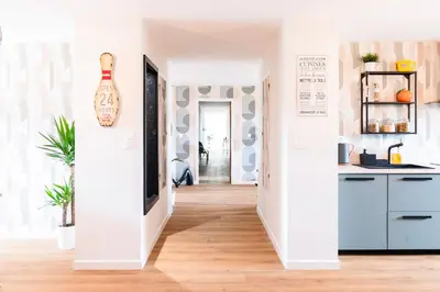 Cuisine ou kitchenette dans l'établissement Chaplin I Chambre privée dans Coliving