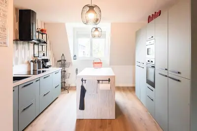 Cuisine ou kitchenette dans l'établissement Chaplin I Chambre privée dans Coliving