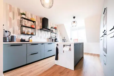 Cuisine ou kitchenette dans l'établissement Barack I Chambre privée dans Coliving