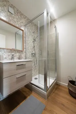 Salle de bains dans l'établissement Albert I Chambre privée dans Coliving