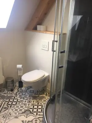 Salle de bains dans l'établissement Charmant gîte entre terre et mer