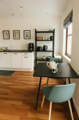 Cuisine ou kitchenette dans l'établissement Ty Kéréon - Le cocon urbain