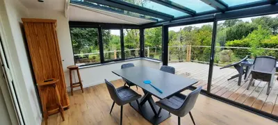 Balcon ou terrasse dans l'établissement Maison aux portes de la ville