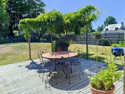Jardin de l'établissement Maison proche de la mer