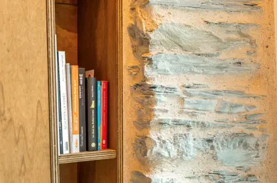 Bibliothèque dans le B&B/chambre d'hôtes
