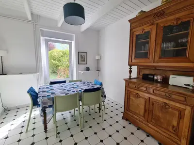 Cuisine ou kitchenette dans l'établissement Ker aphicahel - Maison typique de charme carantec