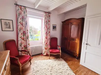 Coin salon dans l'établissement Ker aphicahel - Maison typique de charme carantec
