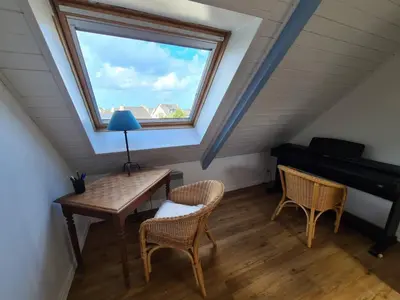 Coin salon dans l'établissement Ker aphicahel - Maison typique de charme carantec