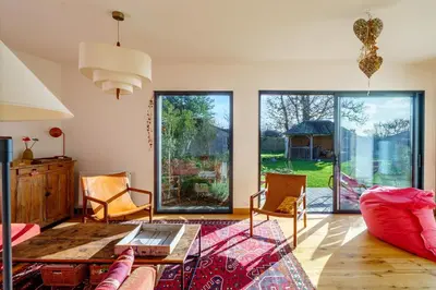 Coin salon dans l'établissement Roz An Trez - 5min à pied de la plage