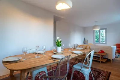 Coin salon dans l'établissement Ty Yseult - Maison Bretonne avec Jardin