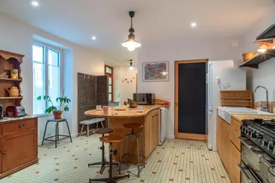 Cuisine ou kitchenette dans l'établissement Chez Alice et Antoine - 300 m de la plage
