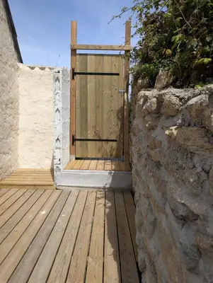 Plan de l'établissement Gite Ker Domi 3 personnes-Plages et GR34 à pied Plouguerneau