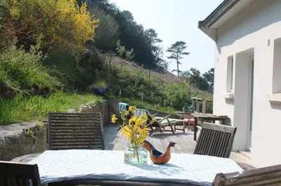 Jardin de l'établissement Cozy house facing the sea