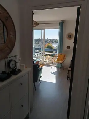 Coin salon dans l'établissement les vagues a Bénodet