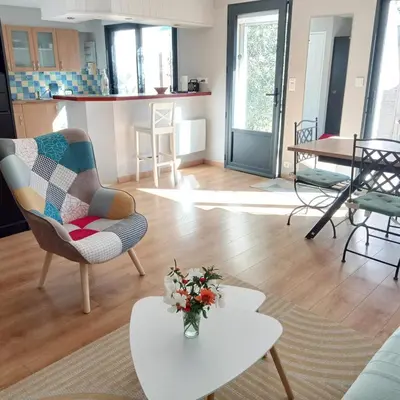 Coin salon dans l'établissement Maison plein bourg pays bigouden
