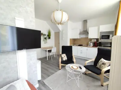 Cuisine ou kitchenette dans l'établissement Douces nuits au château