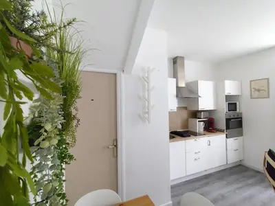 Cuisine ou kitchenette dans l'établissement Douces nuits au château