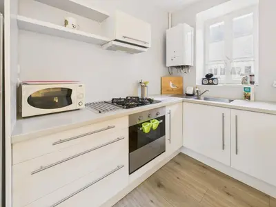 Cuisine ou kitchenette dans l'établissement Appartement de 68 m2 au coeur de Concarneau