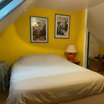 Un ou plusieurs lits dans un hébergement de l'établissement Charming penty, Le Goyen PONT-CROIX