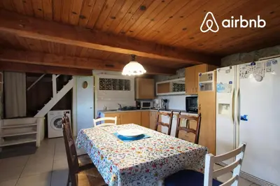 Cuisine ou kitchenette dans l'établissement Charming penty, Le Goyen PONT-CROIX