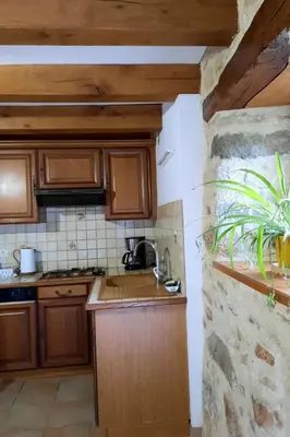 Cuisine ou kitchenette dans l'établissement Holiday Home Unterkunft in der Mitte by Interhome