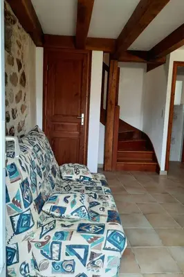 Un ou plusieurs lits dans un hébergement de l'établissement Holiday Home Unterkunft in der Mitte by Interhome