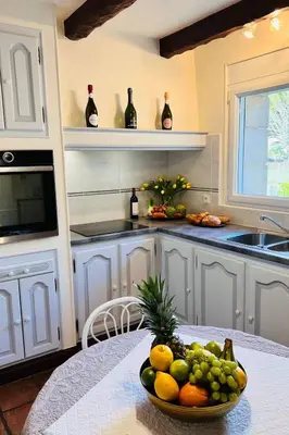 Cuisine ou kitchenette dans l'établissement Holiday Home VILLA TRO NAOD by Interhome