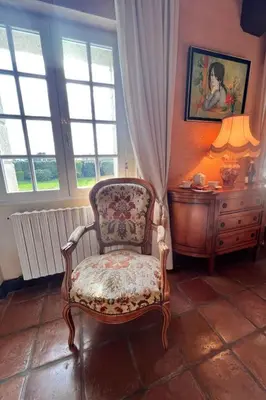 Coin salon dans l'établissement Holiday Home VILLA TRO NAOD by Interhome