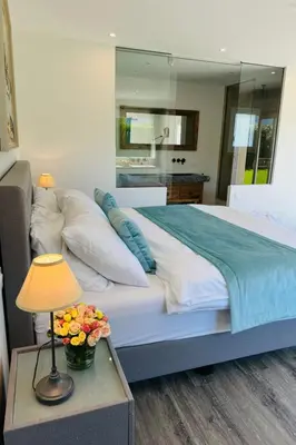 Un ou plusieurs lits dans un hébergement de l'établissement Holiday Home Villa Entre 2 Plages by Interhome