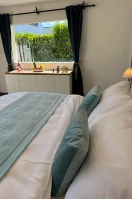 Un ou plusieurs lits dans un hébergement de l'établissement Holiday Home Villa Entre 2 Plages by Interhome
