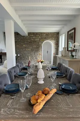 Coin salon dans l'établissement Holiday Home Villa Entre 2 Plages by Interhome