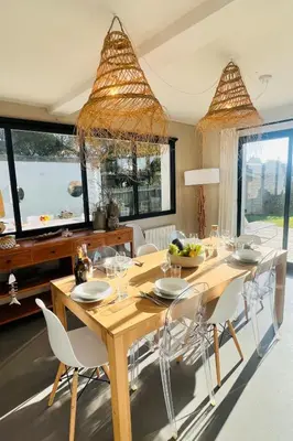 Coin salon dans l'établissement Holiday Home Villa du Port by Interhome