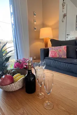 Coin salon dans l'établissement Holiday Home Villa du Port by Interhome