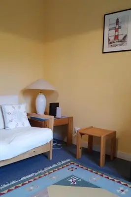 Coin salon dans l'établissement Holiday Home Ker Berhed by Interhome